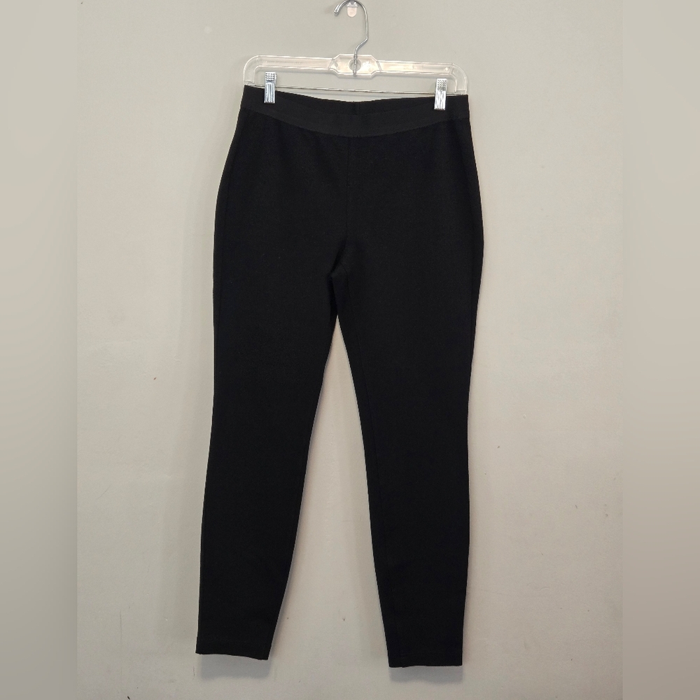 Eileen Fisher Ankle Leggings Size XS Black Stretch Slim Fit Tencel